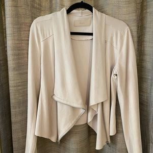 Blank NYC Faux Suede Drape Front Jacket - Size M